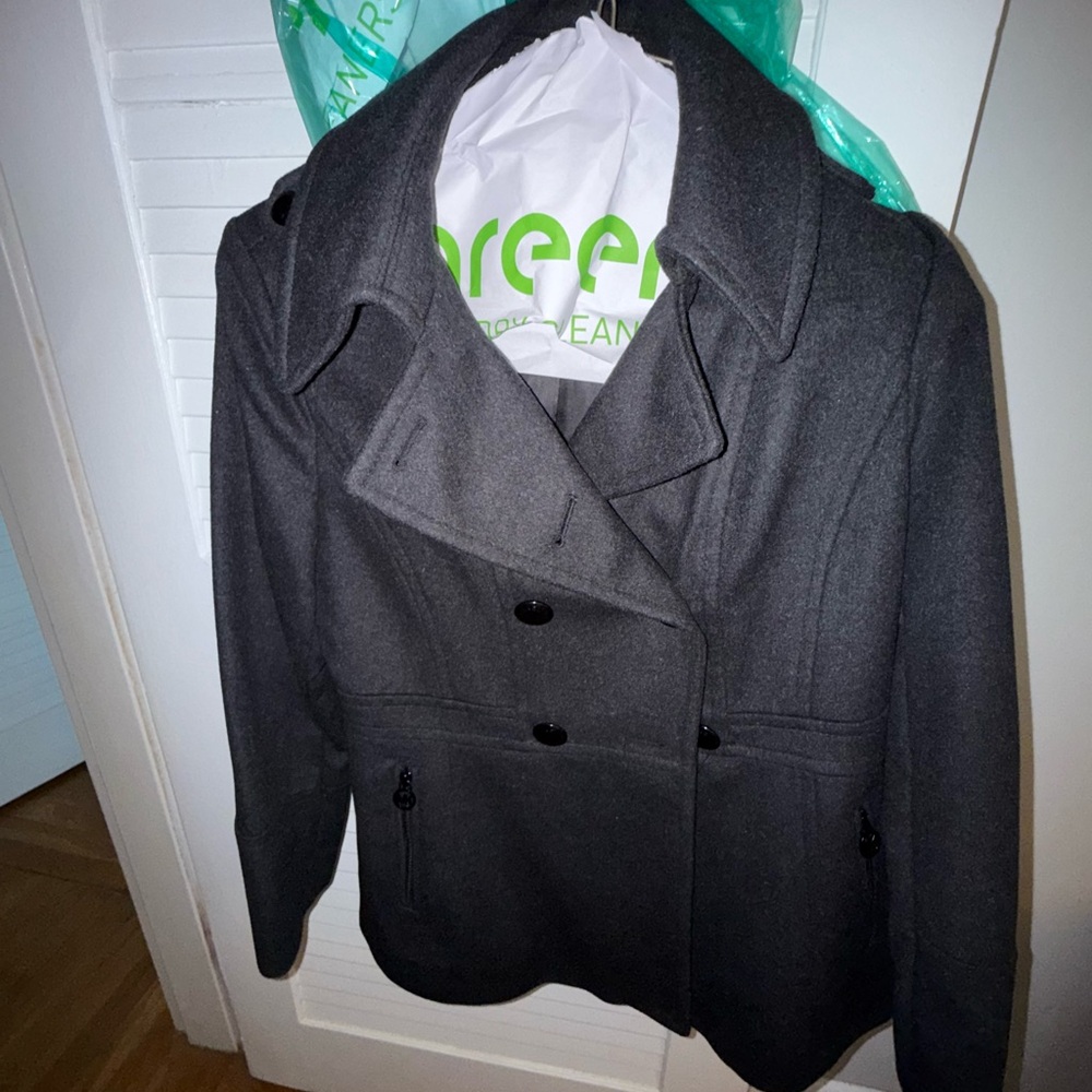 Michael Kors Charcoal Pea Coat